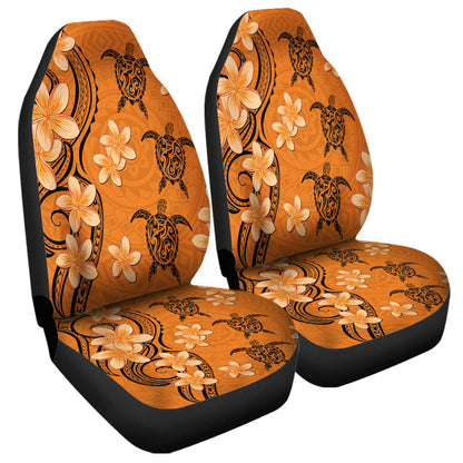Hawaii Car Seat Covers Tribal Tattoo Polynesia Plumeria Flower