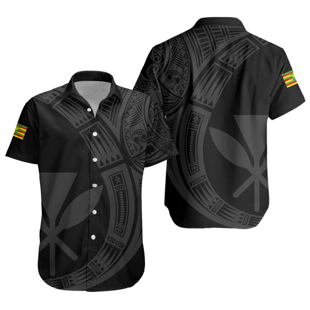 Hawaii Short Sleeve Shirt Polynesia Tribal Spirits Of Kanaka Seal