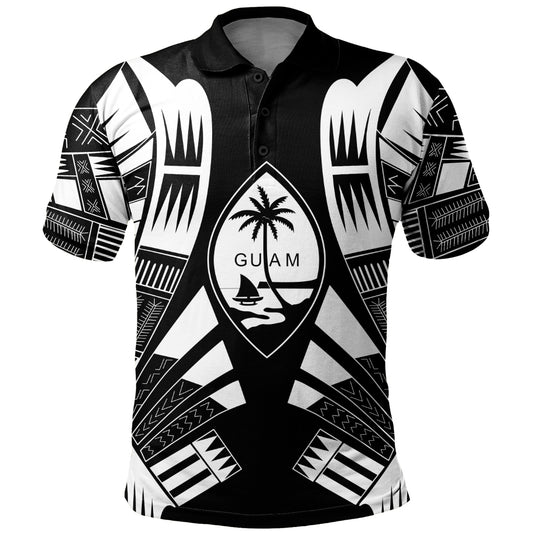 Guam Polo Shirt Polynesian Tribal Premium Style