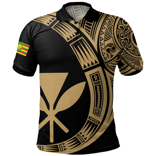 Hawaii Polo Shirt Polynesia Tribal Spirits Of Kanaka Seal