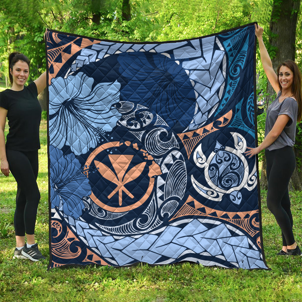 Hawaii Premium Quilt Kanaka Maoli Tribal Pattern