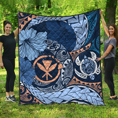 Hawaii Premium Quilt Kanaka Maoli Tribal Pattern