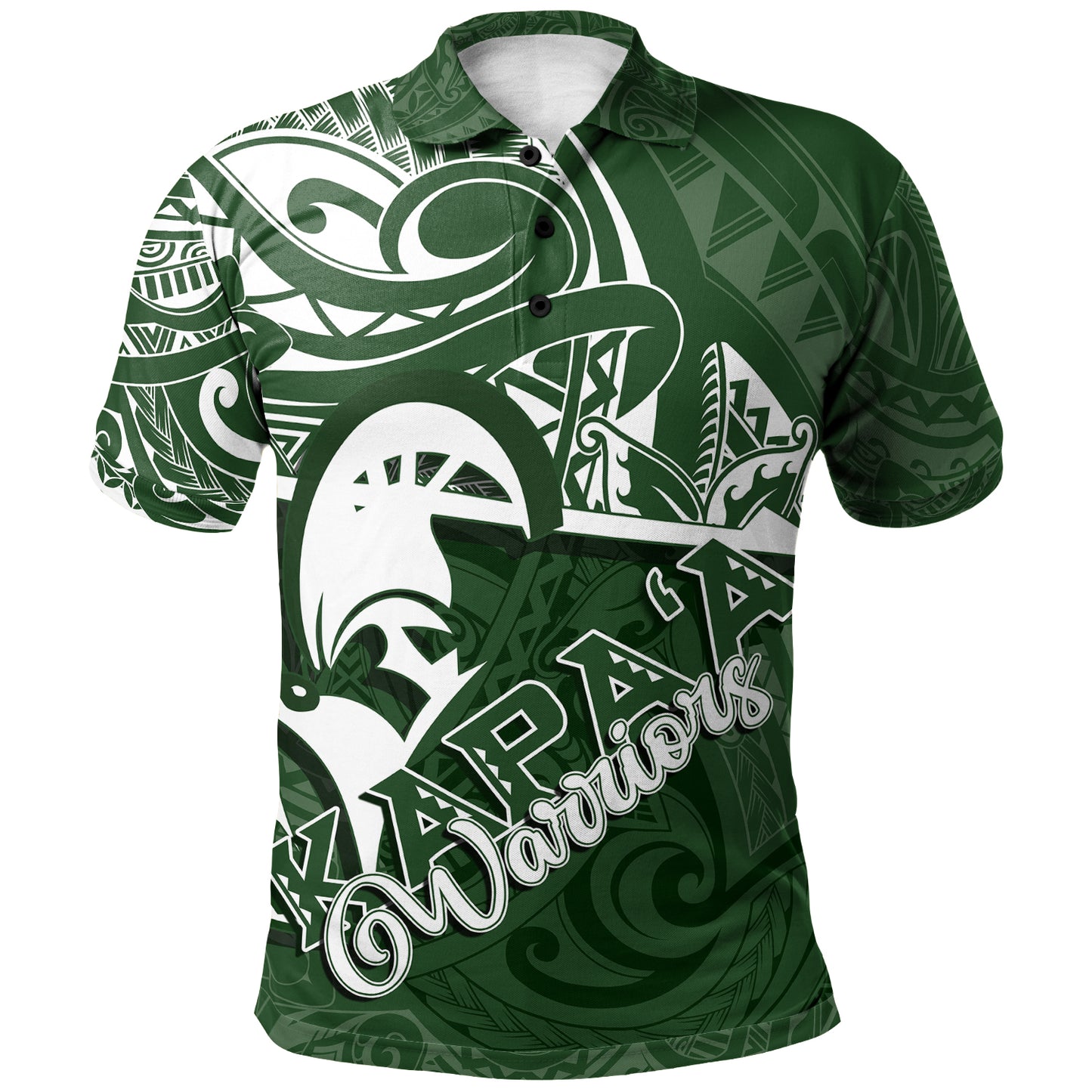 Hawaii Custom Personalised Polo Shirt - Kapaa High School Polynesian Tribal Pattern