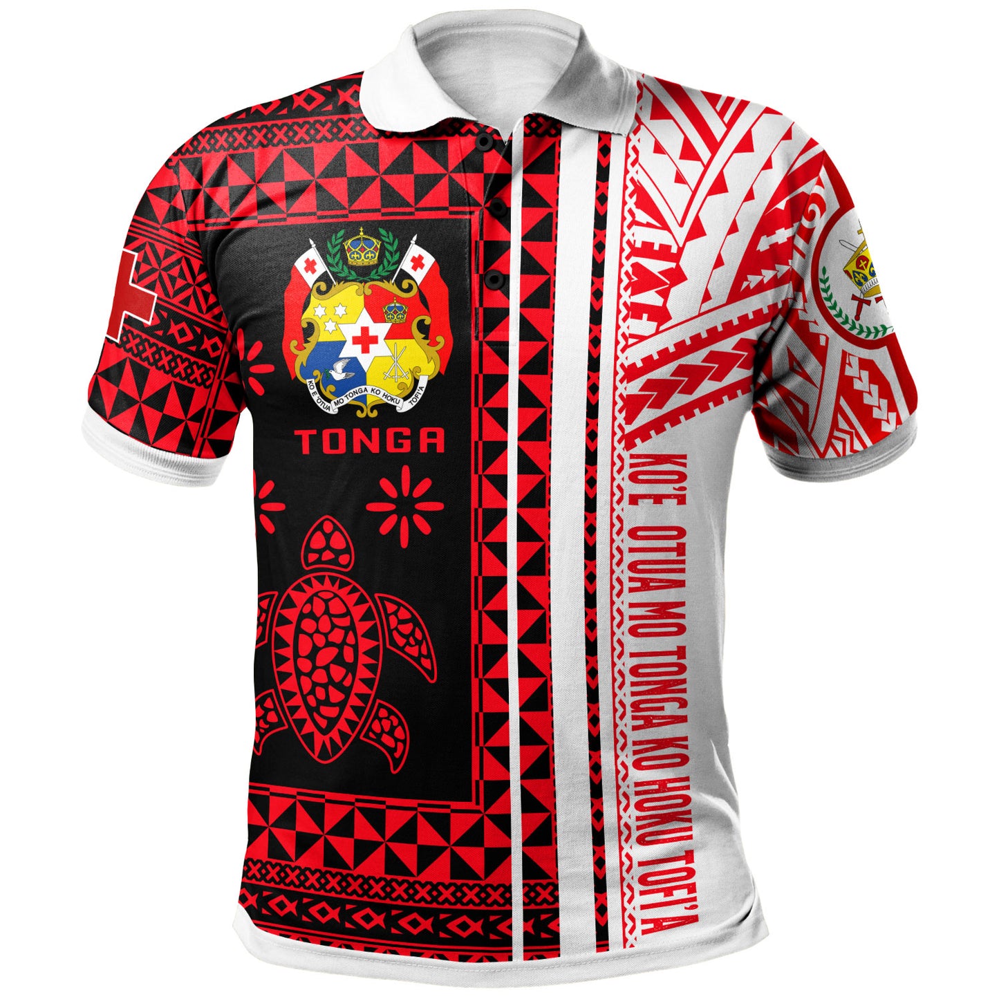 Tonga Polo Shirt - Custom Proud To be Tongan Polynesian Patterns With Tonga Kupesi Polo Shirt