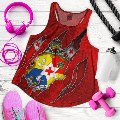 Tonga Women Tank Coat Of Amrs Scratches Cracks Style