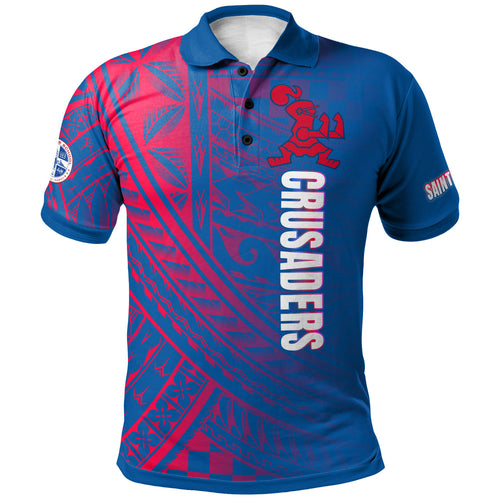 Hawaii Saint Louis School Polo Shirt - Crusader Logo School Hawaii Patterns