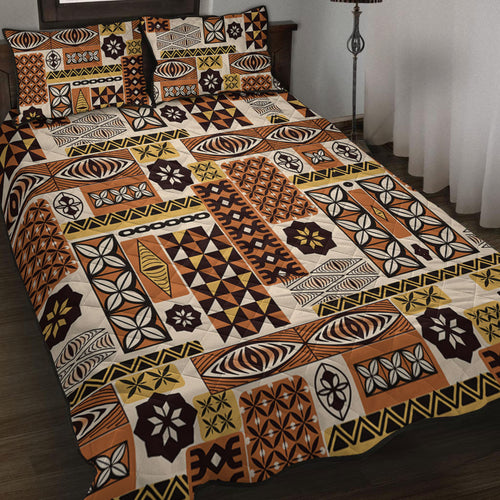 Tonga Quilt Bed Set Ngatu Tapa Pattern