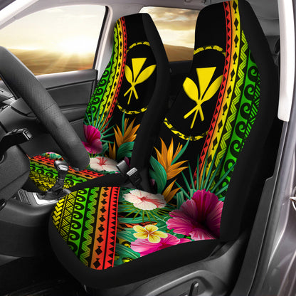 Hawaii Car Seat Covers Kanaka Maoli Polynesian Pattern