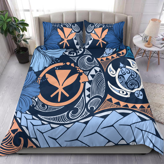 Hawaii Bedding Set Kanaka Maoli Tribal Pattern