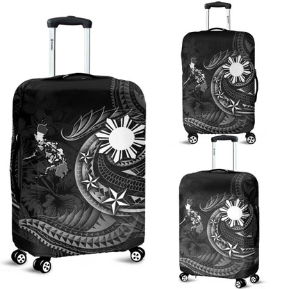Philippines Filipinos Luggage Cover Philippines Sun Tribal Patterns Tropical Flowers Curve Style