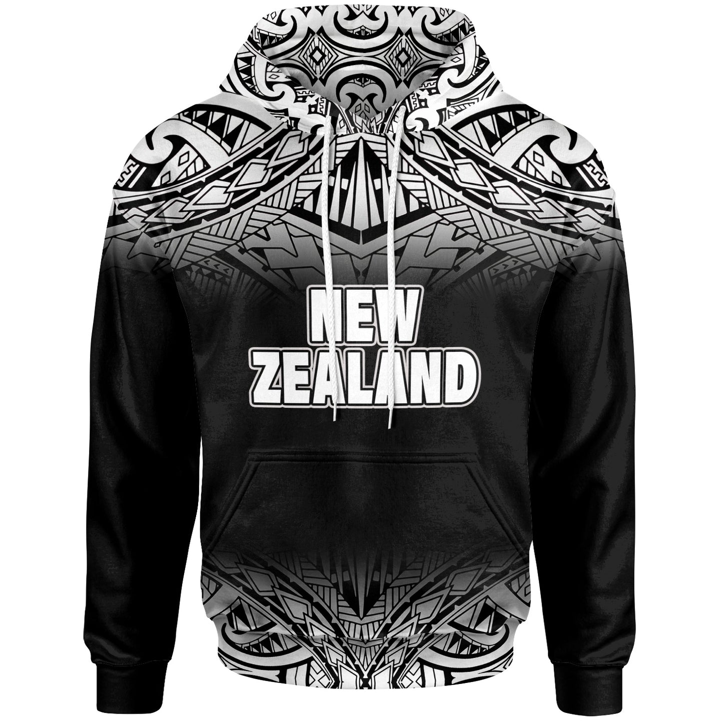 New Zealand Hoodie Fog Black Style