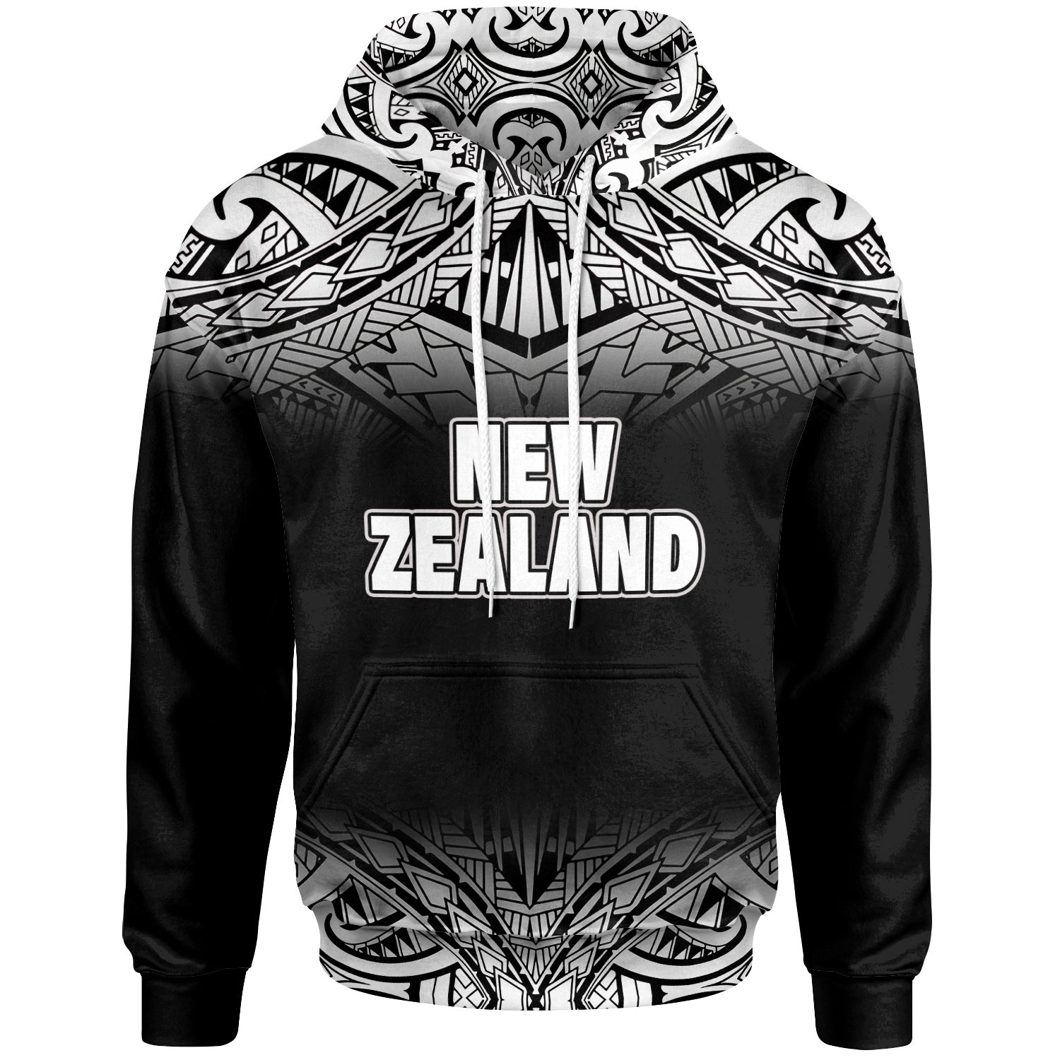 New Zealand Hoodie Fog Black Style