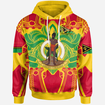 Vanuatu Hoodie - Vanuatu Pride With Polynesian Culture Hoodie