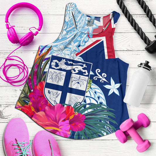 Fiji Women Tank Flag Tribal Tropical Style