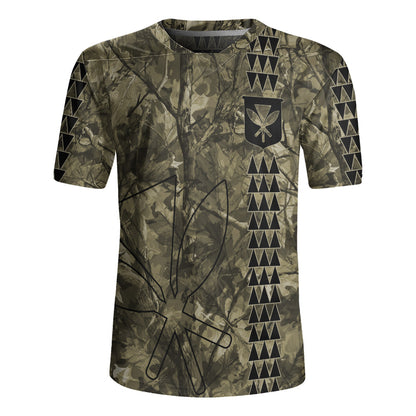Hawaii Rugby Jersey Woodland Kanaka Camo Style