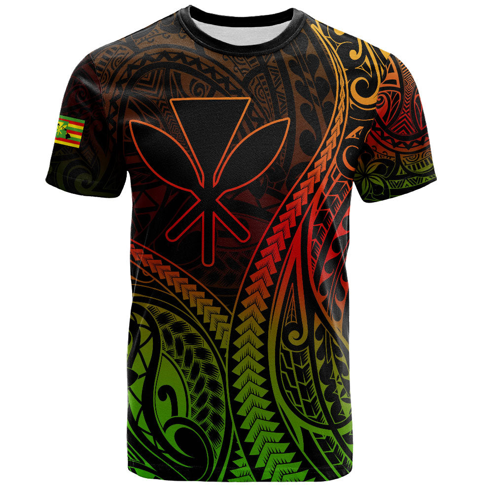 Hawaii T-Shirt Polynesian Tribal Tattoo Island Spirit Style