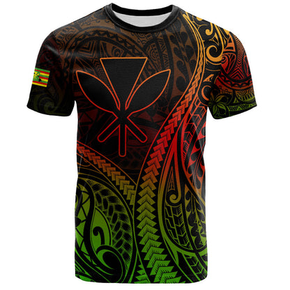 Hawaii T-Shirt Polynesian Tribal Tattoo Island Spirit Style