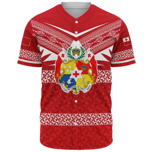 Tonga Baseball Shirt Ngatu Tattoo Island Unique Style