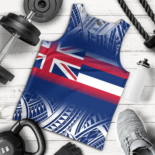 Hawaii Tank Top Polynesian Tribal Aloha Hawaii Flag