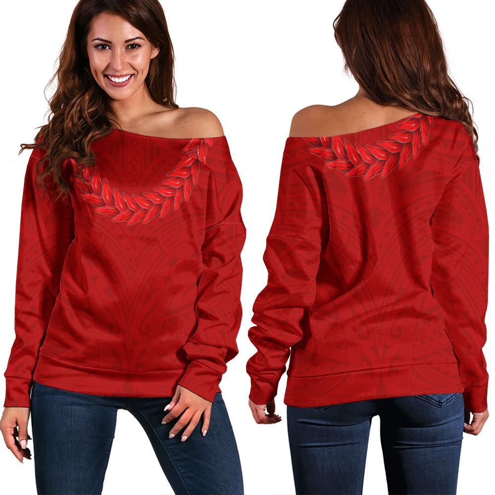 Samoa Off Shoulder Sweatshirt Ula Fala Style