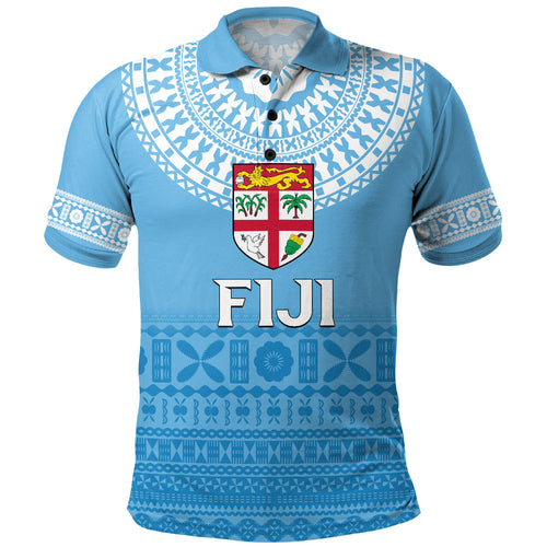 Fiji Polo Shirt Bula Pattern Classic Style