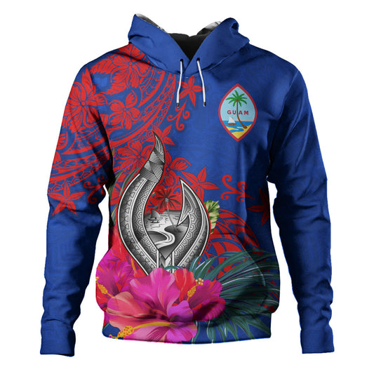 Guam Hoodie Flag Tribal Tropical Style