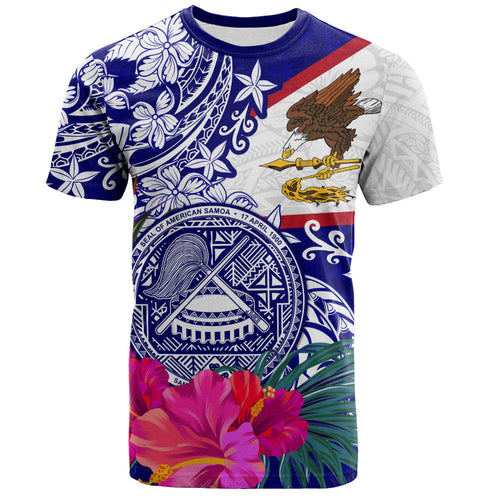 American Samoa T-Shirt Flag Tribal Tropical Style