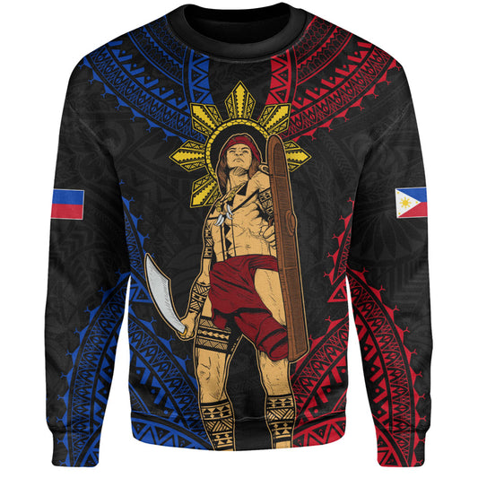 Philippines Filipinos Sweatshirt Lapu Lapu Tattoo Batok Tribal Motifs Designs