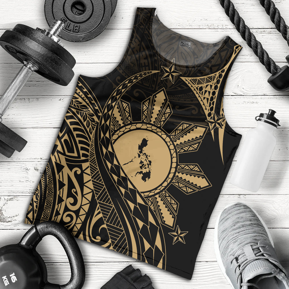 Philippines Filipinos Tank Top Filipino Polynesia Star With Tribal Design
