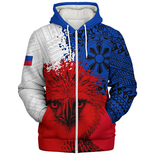 Philippines Filipinos Sherpa Hoodie Tribal Spirit Filipino Pride Design