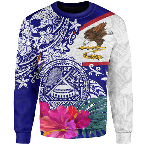 American Samoa Sweatshirt Flag Tribal Tropical Style