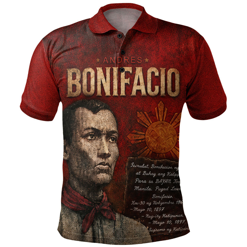 Philippines Filipinos Polo Shirt Andres Bonifacio Philippine Hero