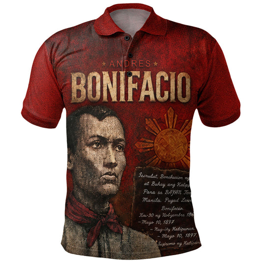 Philippines Filipinos Polo Shirt Andres Bonifacio Philippine Hero