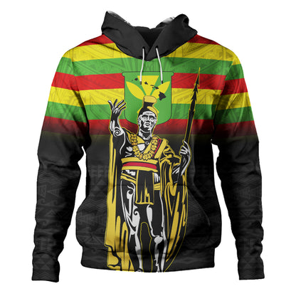Hawaii Hoodie King Kamehameha Flag Kanaka Maoli Tribal Tattoo