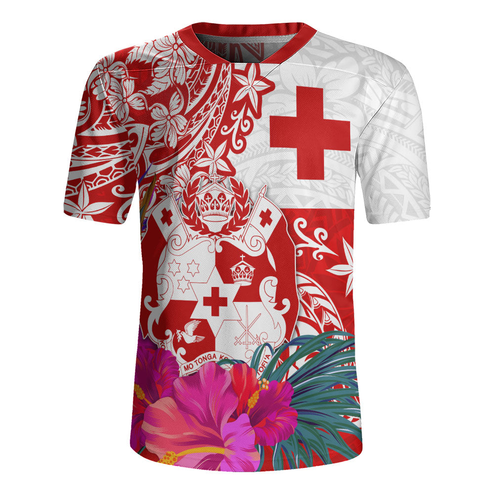 Tonga Rugby Jersey Flag Tribal Tropical Style