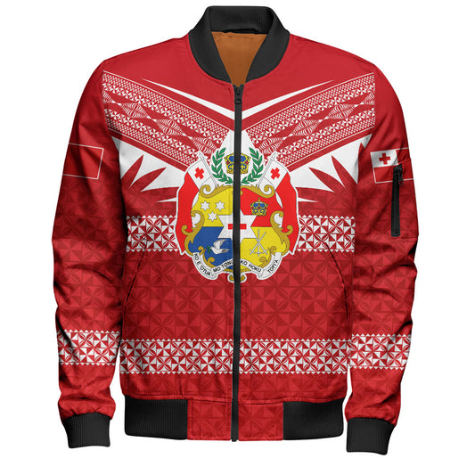 Tonga Bomber Jacket Ngatu Tattoo Island Unique Style