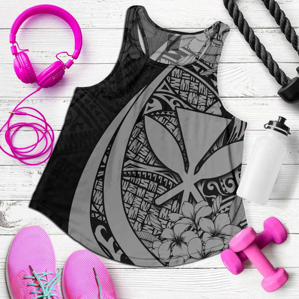Hawaii Women Tank National Plumeria Flower Symbols Style