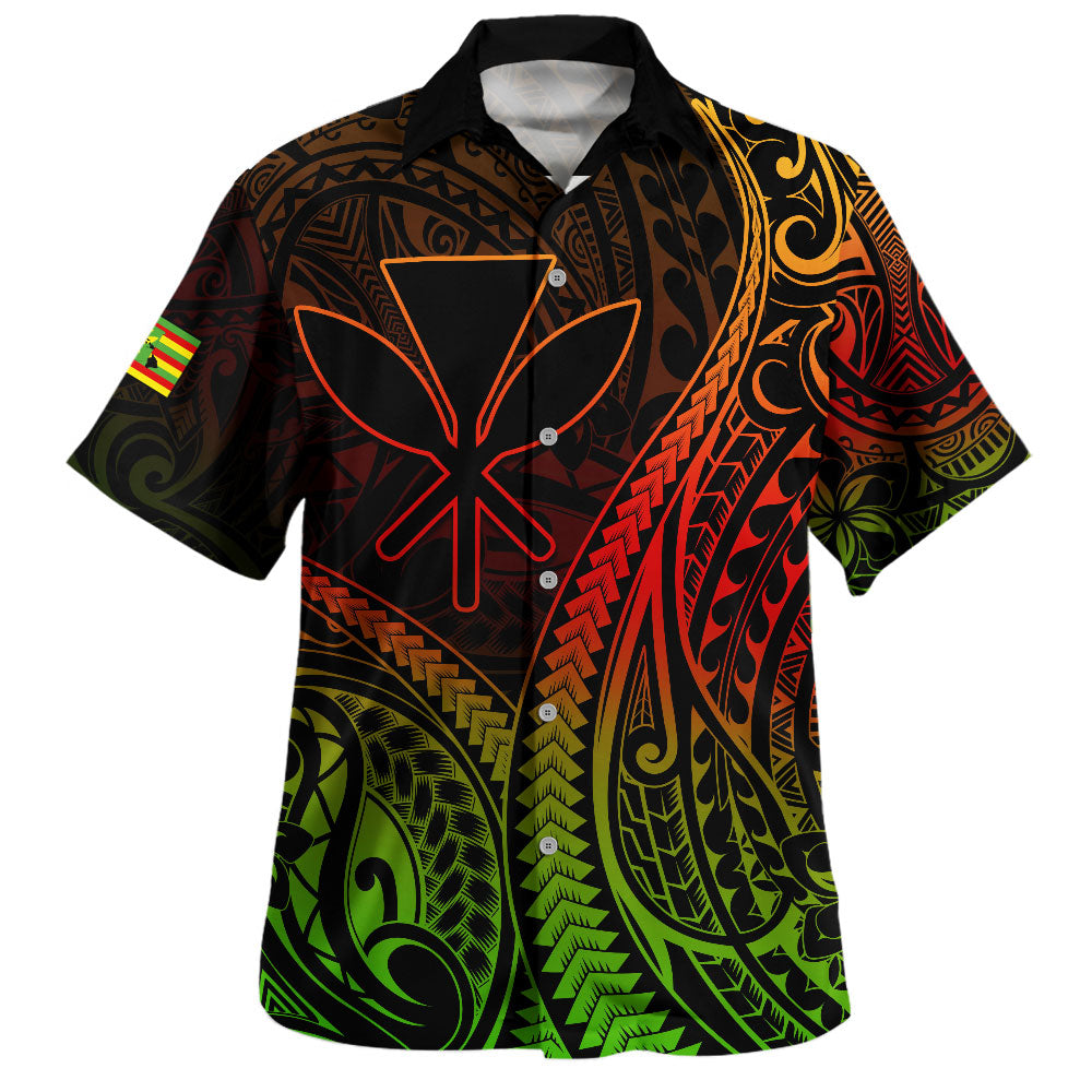 Hawaii Hawaiian Shirt Polynesian Tribal Tattoo Island Spirit Style