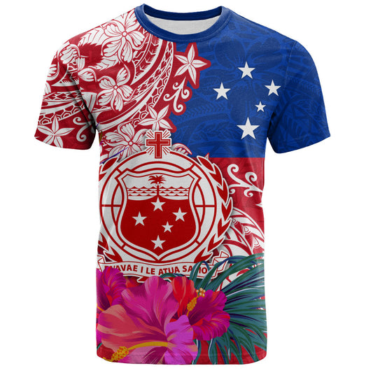 Samoa T-Shirt Flag Tribal Tropical Style