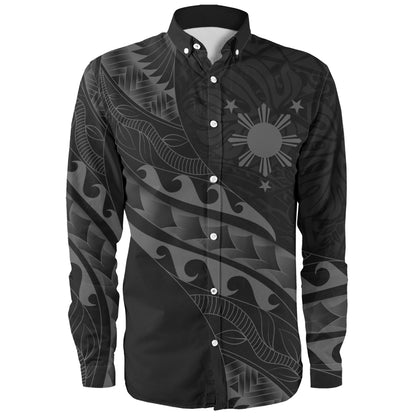 Philippines Filipinos Long Sleeve Shirt Custom Island Tribal Tattoos