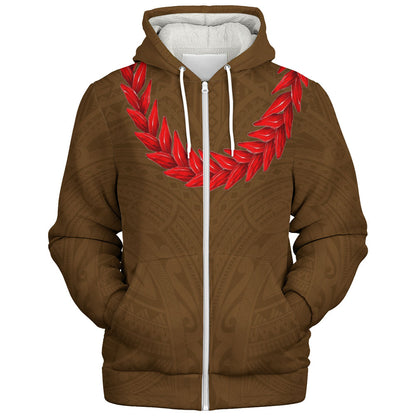 Samoa Sherpa Hoodie Ula Fala Style