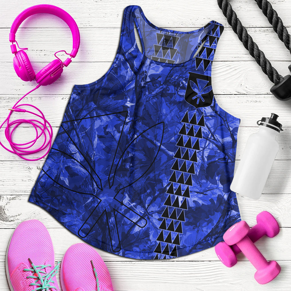 Hawaii Women Tank Woodland Kanaka Camo Style