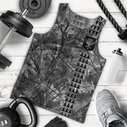 Hawaii Tank Top Woodland Kanaka Camo Style