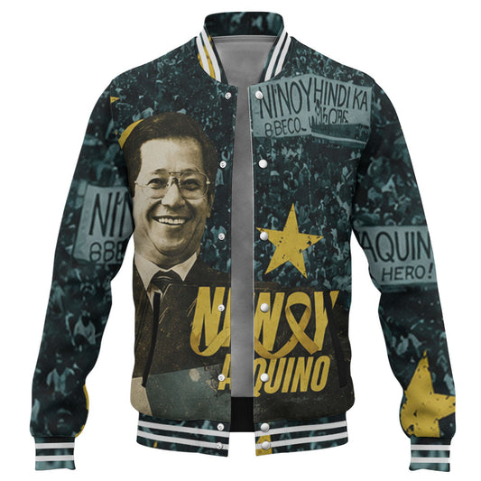 Philippines Filipinos Baseball Jacket Ninoy Aquino Philippine History Tribute Style