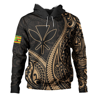 Hawaii Hoodie Polynesian Tribal Tattoo Island Spirit Style