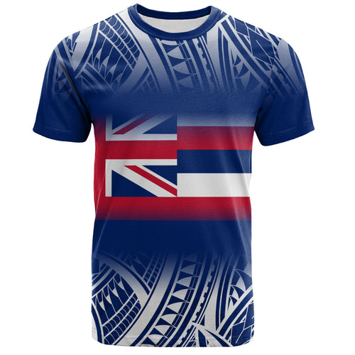 Hawaii T-Shirt Polynesian Tribal Aloha Hawaii Flag