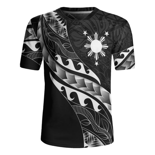 Philippines Filipinos Rugby Jersey Custom Island Tribal Tattoos