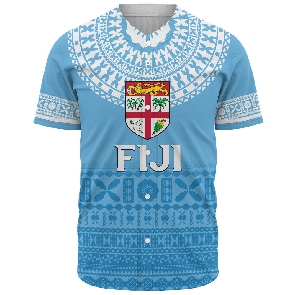 Fiji Baseball Shirt Bula Pattern Classic Style