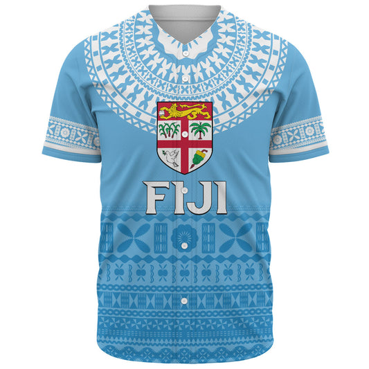 Fiji Baseball Shirt Bula Pattern Classic Style