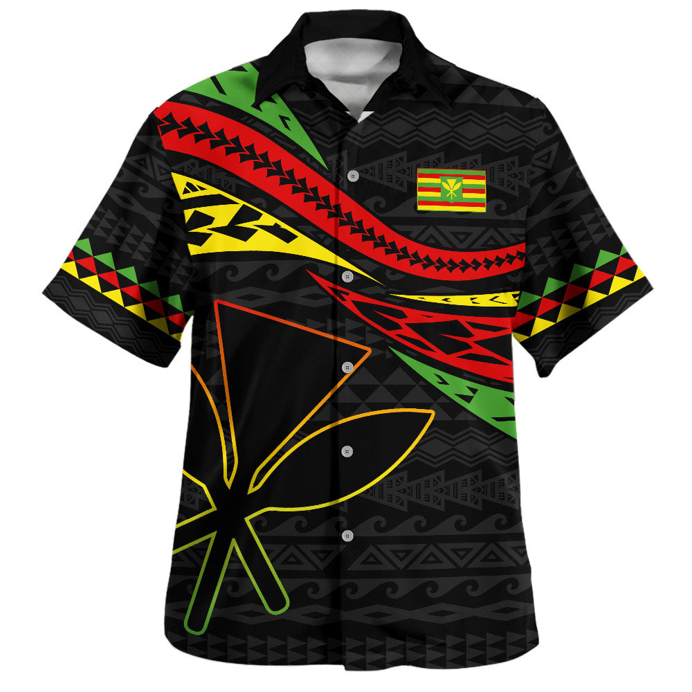 Hawaii Hawaiian Shirt Polynesian Tribal Tattoo Ethnic Design